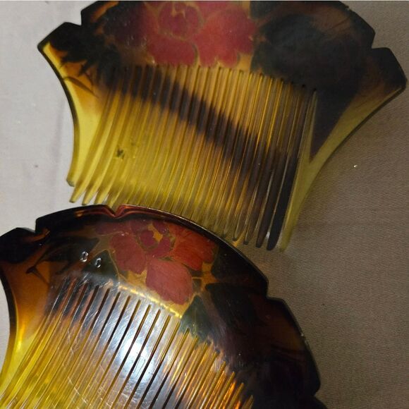 VTG Lot of 55 + Hair Clips,Barretes Made In France US, HK Hand Pained Rare - Picture 12 of 16